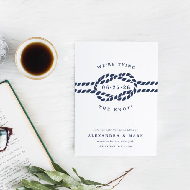 Liebe Knot Save the Date Karte (Von Creator hochgeladen)