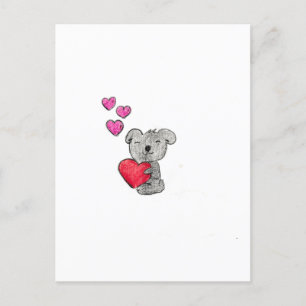 Liebe Koala Bear Postkarte