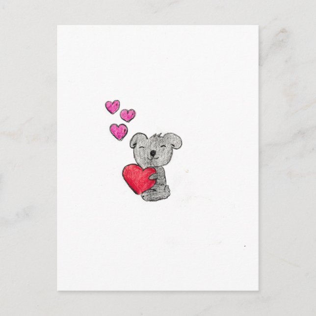 Liebe Koala Bear Postkarte (Vorderseite)