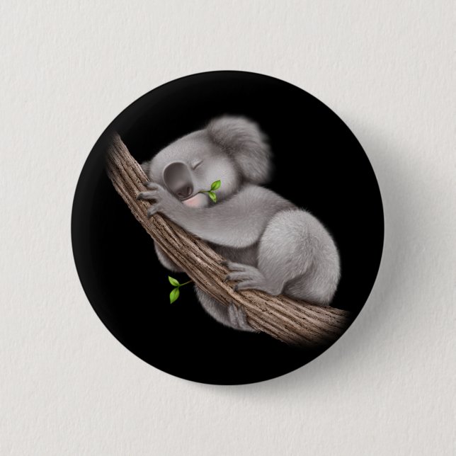 Liebe Koala Bears Button (Vorderseite)