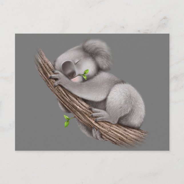 Liebe Koala Bears Postcard Postkarte (Vorderseite)