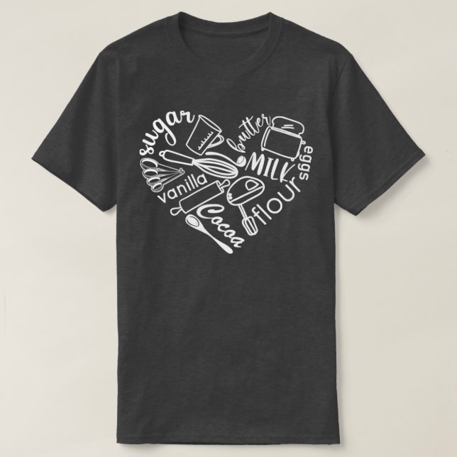 Liebe Kochen T-Shirt (Design vorne)