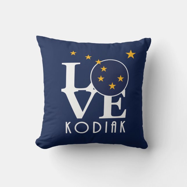 LIEBE Kodiak Alaska Kissen (Vorderseite)