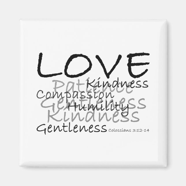 Liebe (Kolossians 3) Magnet (Vorne)
