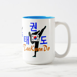 ✔ Liebe Koreanisch Martial-TaeKwonDo Chic Zweiton Zweifarbige Tasse