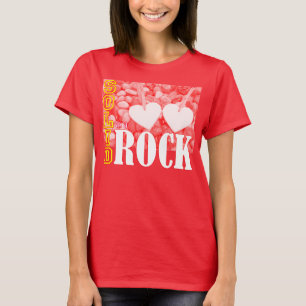 Liebe: Körper als Felsen-Entwurfs-T - Shirt