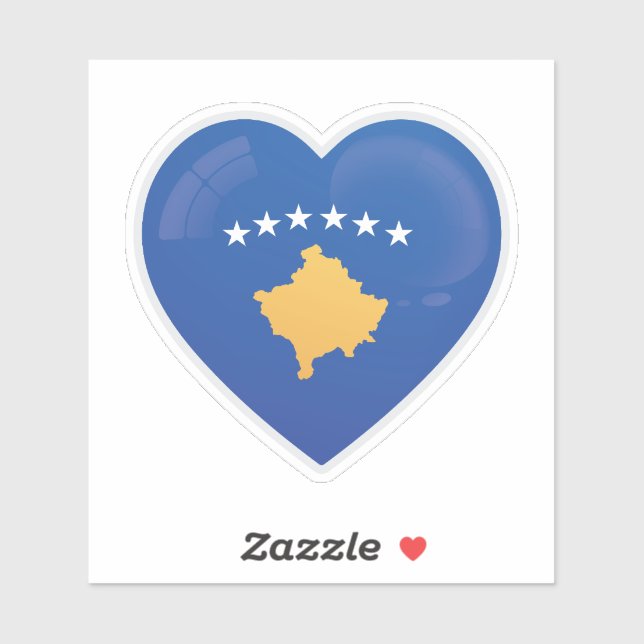Liebe Kosovo Aufkleber (Blatt)