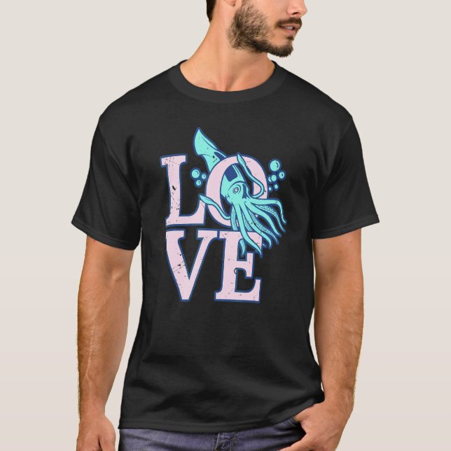 Liebe Kottel   Sepie Kalmar 1 T-Shirt (Vorderseite)