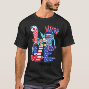 Liebe Krankenschwester Leben Stethoskop Feuerwerk T-Shirt