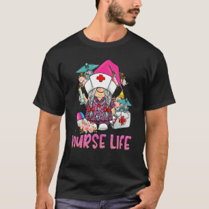 Liebe Krankenschwester Leopard Gnom Krankenschwest T-Shirt