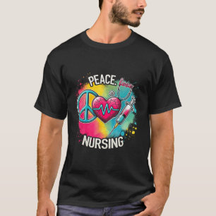Liebe Krankenschwester Valentinstag Frieden Liebe T-Shirt