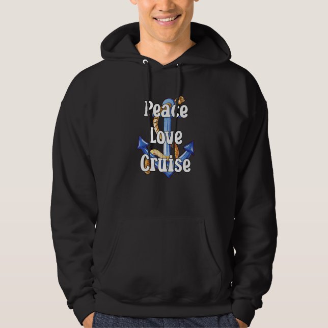 Liebe Kreuzfahrtschiff Ankerboot Hoodie (Vorderseite)
