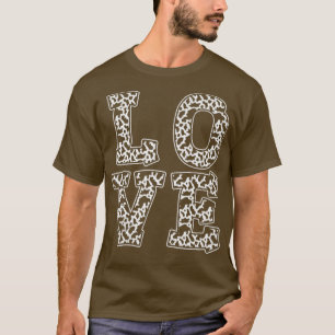 Liebe Kuh Muster Tierdruckkuh T-Shirt