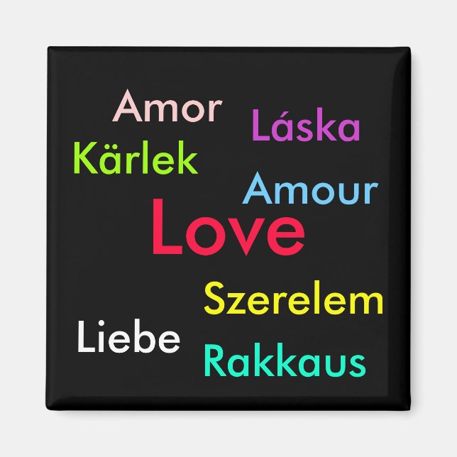 Liebe Kühlschrank Magnet (Vorne)