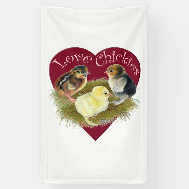 Liebe Küken Banner (Vertikal)
