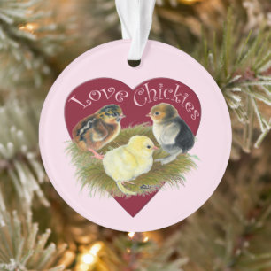 Liebe Küken Ornament