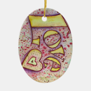 Liebe Kunst, Dichtung und Musik Keramikornament