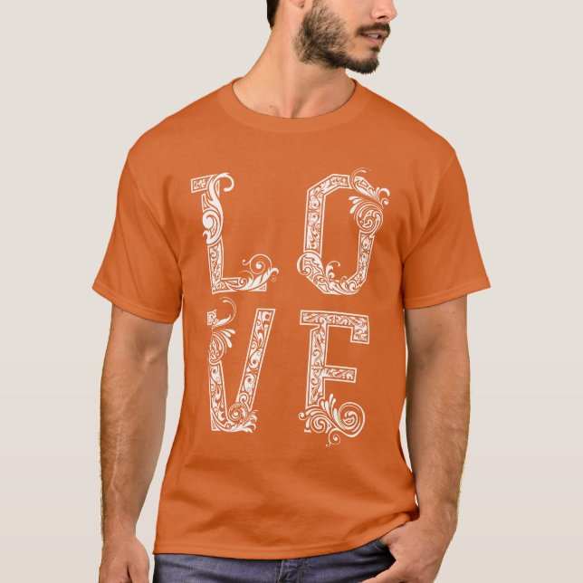 Liebe Kunst Retro T-Shirt (Vorderseite)