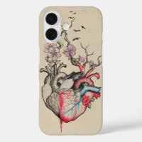 Liebe Kunst Surreal Anatomische Herzen Blume Vinta