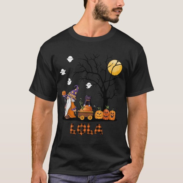 Liebe Kürbis gnomes Lola halloween Geschenk für Gr T-Shirt (Vorderseite)
