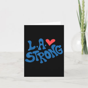 Liebe La Heart Los Angeles Stark Unterstützend Karte