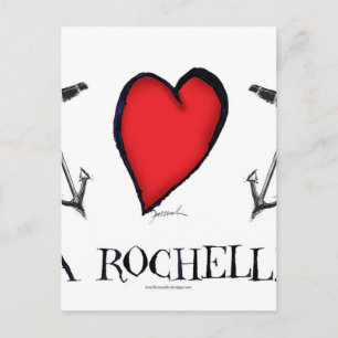 Liebe la rochelle postkarte