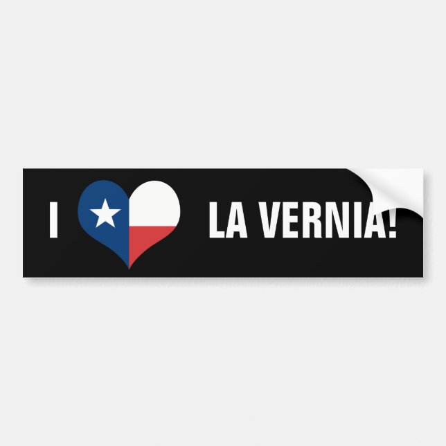 LIEBE LA VERNIA! AUTOAUFKLEBER (Vorne)