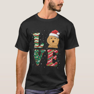 Liebe Labradoodle Santa Dog Lover Vater Mama Gesch T-Shirt