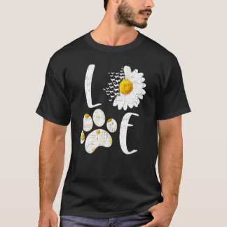 Liebe Labrador Retriever Kostüm Dog Paw Daisy Flow T-Shirt