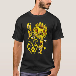 Liebe Labrador Retriever Sonnenblume Labrador Hund T-Shirt