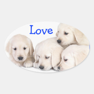 Liebe Labrador Retriever Welpen Aufkleber