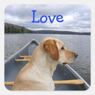 Liebe Labrador Retriever Welpen Aufkleber