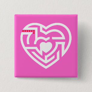 Liebe Labyrinth Button