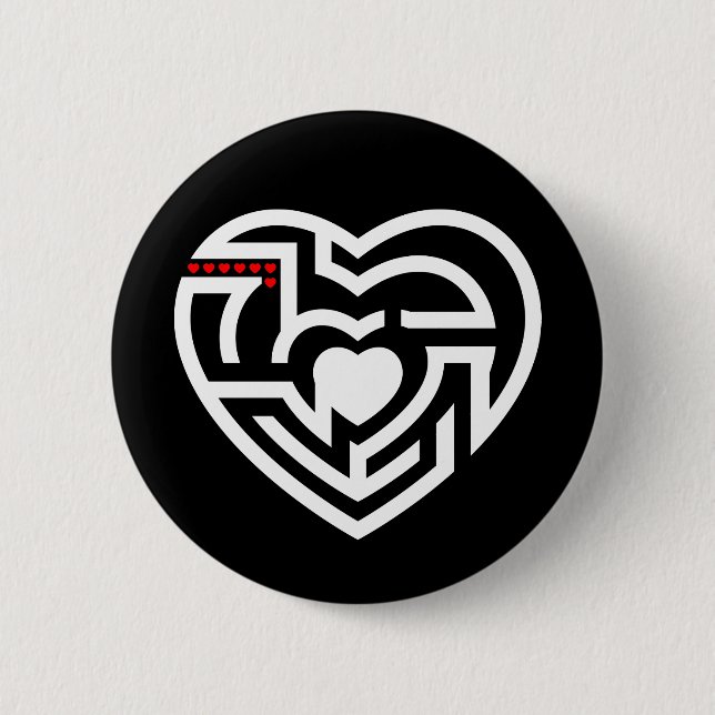 Liebe Labyrinth Button (Vorderseite)