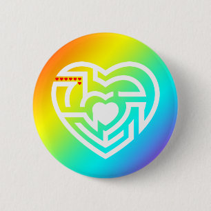 Liebe Labyrinth Button