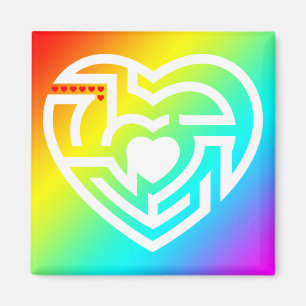 Liebe Labyrinth Magnet