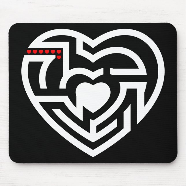 Liebe Labyrinth Mousepad (Vorne)