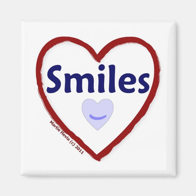 Liebe Lächeln Magnet (Vorne)