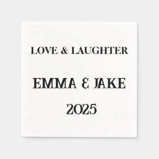 Liebe & Lachen - Dekor für Hochzeiten 2025 Serviette
