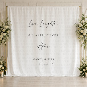 Liebe Lachen Glücklich Bis Ans Ende Hochzeitskulis Wandteppich
