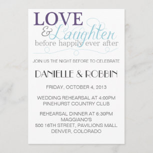 Liebe & Lachen Probe Einladung