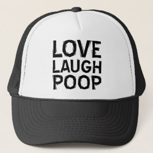 Liebe Lachen Scheiße Lustig Baseballkappe Mütze