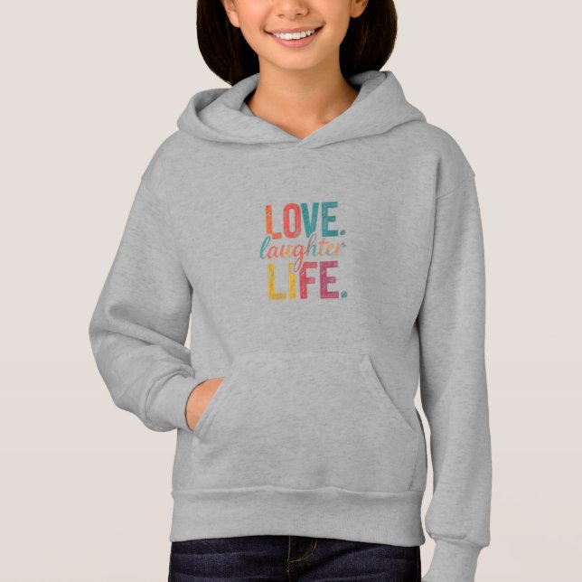 Liebe, Lachen, T - Shirt des Lebens (Vorderseite)