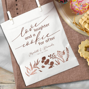 Liebe Lachen und ein Cookie für nach Hochzeit Geschenktütchen