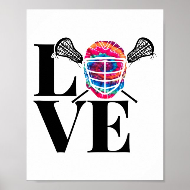 Liebe Lacrosse Shirt für Lacrosse Player Lax Poster (Vorne)