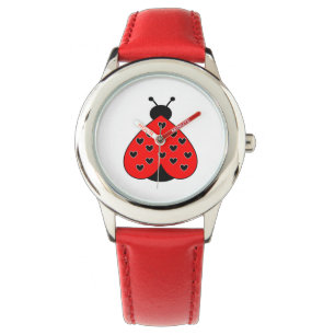 Liebe Ladybug Kinder beobachten Armbanduhr