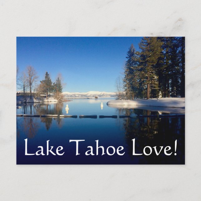 Liebe Lake Tahoe Postkarte (Vorderseite)