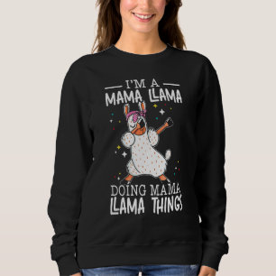 Liebe Lama Alpaka Tier Mama Llama Sweatshirt