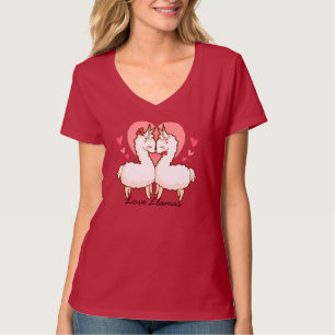 Liebe-Lama-niedlicher T - Shirt