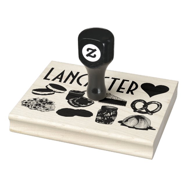 Liebe Lancaster PA Pennsylvania Dutch Amish Foods Gummistempel (Stempel)